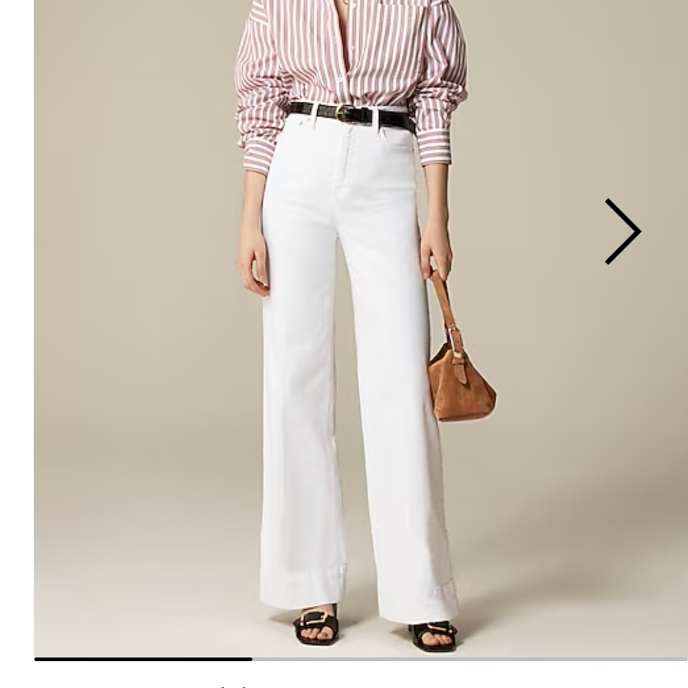 J Crew '96 White Denim Trouser Women's Jeans Size 27. Brand new with tags
